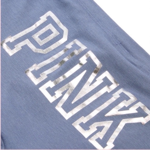 🔥PINK VICTORIA’S SECRET Cotton Dorm Bling Bralette & Boyshorts Dusty Iris LARGE - Picture 12 of 16